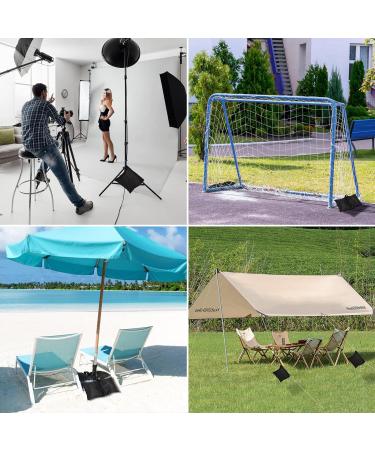 Aqirui Photography Sandbag Saddlebag for Photo Video Studio Stand Backdrop Stand Outdoor Patio Sports Transparent PP Bag and Clips Included 2 Packs - Buy Online on SooperMarket.com