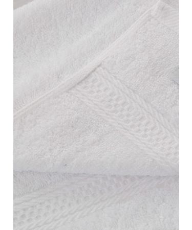 12 Pack White Cotton Wash Cloth Set - Absorbent & Soft Bathroom Washcloths - Machine Washable & Lint Free - 12x12 Face Towels - Buy Online on SooperMarket.com