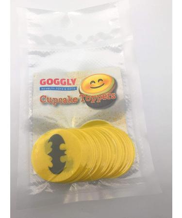 35 x Pre Cut Batman Logo Cake Cupcake Toppers/Decorations Edible Wafer Paper - Buy Online on SooperMarket.com
