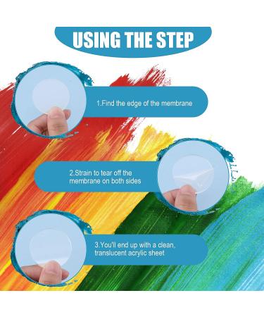 24 Pieces 1.5 Inch Transparent Acrylic Circle Discs for Painting & Crafts - Buy Online on SooperMarket.com