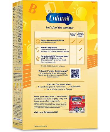 Enfamil NeuroPro Baby Formula Triple Prebiotic Immune Blend | 2'FL HMO & Omega-3 DHA | Non-GMO | 36.4 oz Refill Box - 4 Count - Buy Online on SooperMarket.com