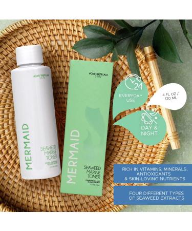 Give Them Lala Mermaid Seaweed Marine Toner - Hydrating & Firming Face Toner with Nourishing Seaweed Extracts - Cruelty-Free, Made in USA - Buy Online on SooperMarket.com