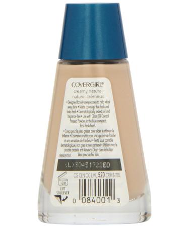 CoverGirl Clean Oil Control Liquid Makeup Creamy Natural 1.0-Ounce Bottles (Pack of 2) - N520 - Buy Online on SooperMarket.com