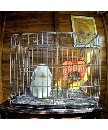 Rabbit Hay Feeder Guinea Pig Hay Rack Manger Holder Hanging Feeding Storage Made of Oxford Cloth For Rabbits Guinea Pigs Ferrets and Other Small Animals (Orange) - Buy Online on SooperMarket.com