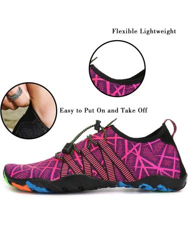Buy Saguaro Unisex Bathing Shoes - Soft Breathable Slipproof Water Shoes for Women & Men - Violet EU Size 42 - Buy Online on SooperMarket.com