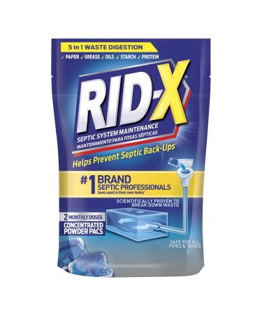 RID-X Septic Treatment, 2 Month Supply Of Septi-Pacs, 2.1 Ounce (Pack of 1)