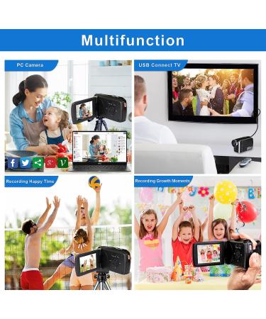 Heegomn Video Camera Camcorder 2.7K 36MP Vlogging Digital Recorder with 2.8 LCD - Perfect for YouTube, TikTok, Teens & Beginners - Buy Online on SooperMarket.com