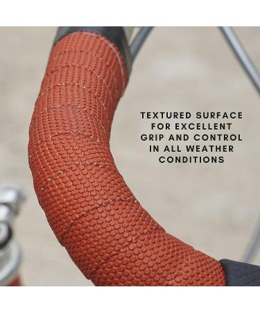 Vincita Comfort Road Bike Handlebar Tape - Pu and Eva Material - Shock Absorbing - Brick Color - Buy Online on SooperMarket.com
