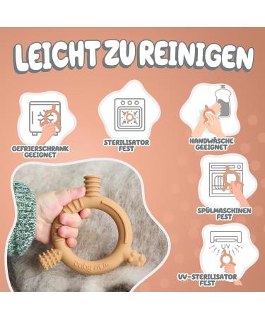Buy Baby Nom Bite Ring - BPA-Free Cooling Dental Aid & Gripping Toys for Teething Babies - Buy Online on SooperMarket.com