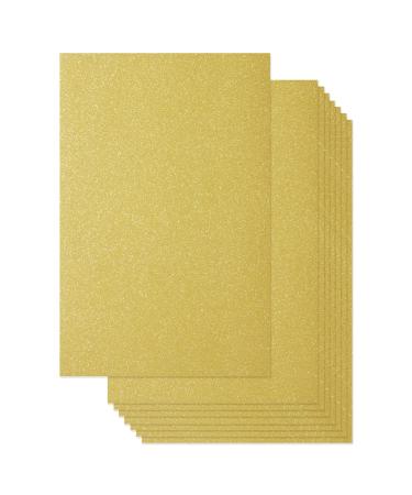 24 Sheets Gold Glitter Paper Cardstock for DIY Crafts  Card Making  Invitations  Double-Sided  250gsm (8 x 12 In)