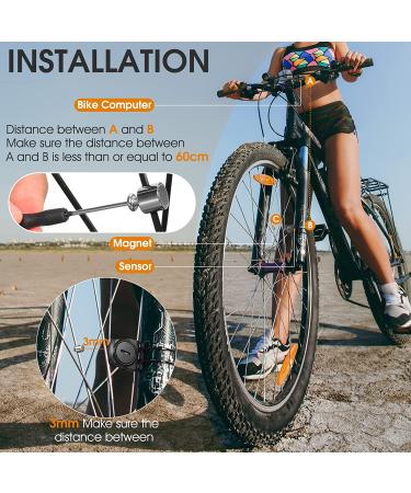 Bike Computer with Solar Energy | Wireless Bicycle Speedometer & Odometer | Waterproof LCD Backlight | Multi-Function Cycling Computer - Buy Online on SooperMarket.com