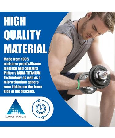 Phiten S-PRO Titanium Bracelet 7.5 Blue | Enhanced Performance & Style - Buy Online on SooperMarket.com