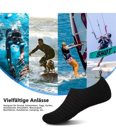 Teemie Unisex Bathing Shoes - Fast Drying Water Shoes for Men & Women | Breathable Surf & Beach Shoes (Size 36-45 Black) - Buy Online on SooperMarket.com