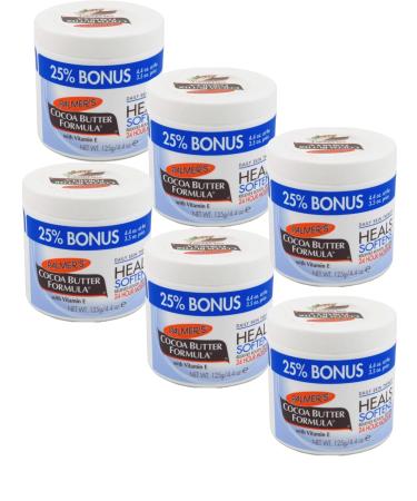 Palmers Cocoa Butter Jar with Vitamin E 4.4 Ounce Bonus (Pack of 6)