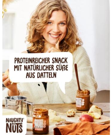 Naughty Nuts Bio Mandelmus Cinnamon Roll - 100% Natural & Vegan Almond-Cinnamon Spread | No Palm Oil & Sugar | Perfect Topping for Muesli | 250g - Buy Online on SooperMarket.com