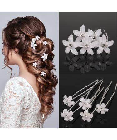 AUXSOUL Bridal Hair Pins - Crystal Pearl U-Shaped Diamond Clips for Wedding - 30Pcs (6 Styles) - Buy Online on SooperMarket.com