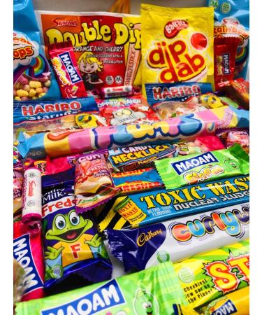 Valentines Retro Sweets Box Over 60 sweets Pick N Mix The Ultimate Sweets Selection Box Sweet Hamper Present - Gift Wrapped & Personalised Message Christmas Sweet & Chocolates Gift - Buy Online on SooperMarket.com