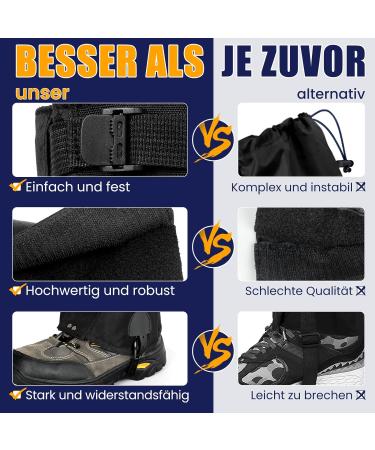 Buy Hikenture Waterproof Gaiters for Men & Women - Perfect for Hiking Outdoor and Snow Protection - Buy Online on SooperMarket.com