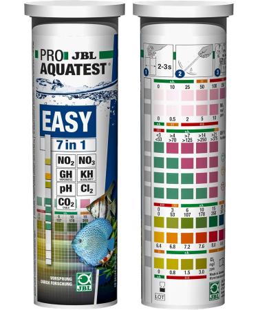 JBL Aquarium Water Test Strips & Digital Thermometer Bundle - 50 7-in-1 Proaquatest Easy | Best Aquarium Testing for Healthy Fish - Buy Online on SooperMarket.com