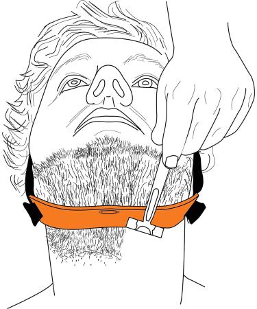 Beard Neckline Shaper Guide - Hands-Free & Adjustable Template for Perfect Beard Lines - Made in USA - Buy Online on SooperMarket.com
