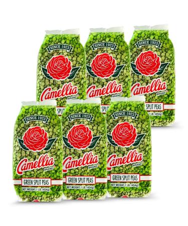 Camellia Brand Dried Green Split Peas, 1 Pound (Pack of 6)