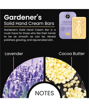 Moisturising Solid Hand Cream Bars - Gardeners Scent | Natural & Cruelty Free | Luxury Gift from Edinburgh Skincare - Buy Online on SooperMarket.com