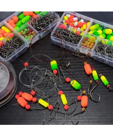 Dr.Fish 200PCs Pompano Rig Making Kit | Surf Fishing Rig Accessories | Saltwater Bottom Rig Parts with Circle Hooks, Beads, Swivels, and Snaps - Buy Online on SooperMarket.com