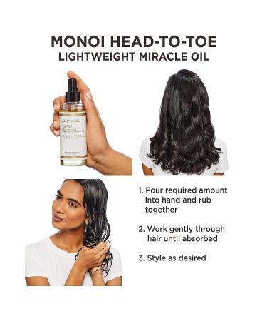 Carol's Daughter Monoi Lightweight Miracle Oil 5 oz - Repairing Body & Hair Treatment - Buy Online on SooperMarket.com