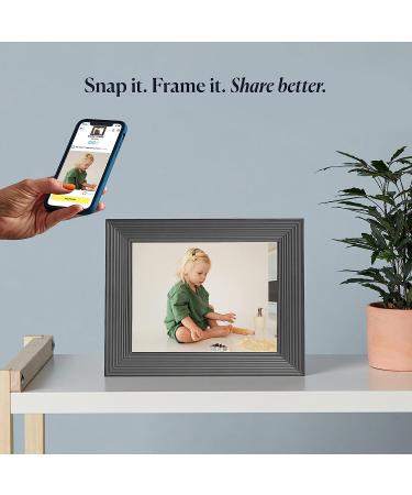 Aura Mason 9-inch WiFi Digital Picture Frame with Aura App - Free Unlimited Storage - Wirecutter's Best Pick 2022 - Graphite - 1600x1200 Resolution - Buy Online on SooperMarket.com