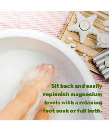 Unscented Magnesium Flakes 10lbs | Pure Magnesium Chloride | Natural Epsom Salt Substitute for Foot Soak & Bath | Hydrates Skin & Promotes Relaxation - Buy Online on SooperMarket.com