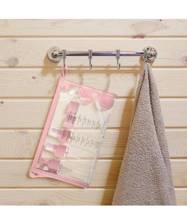 Xiyee Travel Bottles Set - 10-Piece Empty Cosmetic Containers for Shampoo Shower Gel & Cream - Perfect Travel Accessories (Pink) - Buy Online on SooperMarket.com