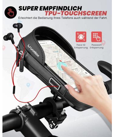 Waterproof Bike & Motorcycle Mobile Phone Holder | Handlebar Bag for 5.5-7 Inch Smartphones - E-Bike & Bicycle Accessories - Buy Online on SooperMarket.com
