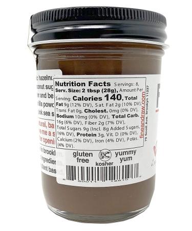 Fine & Raw Organic Hazelnut Butter Spread - 8 oz | Vegan & Clean Ingredients | Chocolate Hazelnut Flavor - Buy Online on SooperMarket.com