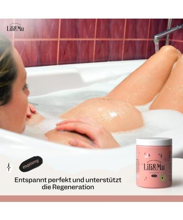Lili & Mu Swimming Salt Goat Milk 220g - Organic Bath Relaxation with Jojoba Oil | Wellness & Spa Gift for Women | Ideal for Pregnancy & Self-Care - Buy Online on SooperMarket.com