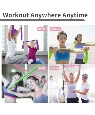 PROIRON Latex-Free Resistance Bands Set - Light, Medium, Heavy - for Strength Training, Yoga, Pilates - 2m/30lb - Home Gym Workout - Buy Online on SooperMarket.com