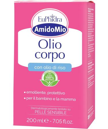 EuPhidra AmidoMio Body Oil with Rice Oil - 200 ml | Nourishing & Hydrating Skin Care | International Shipping Available - Buy Online on SooperMarket.com
