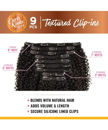 Sensationnel Clip in Top Lady - 10 inch Textured 9 Piece Pack for Volume - CK&CO Protective Style (1B) - Buy Online on SooperMarket.com
