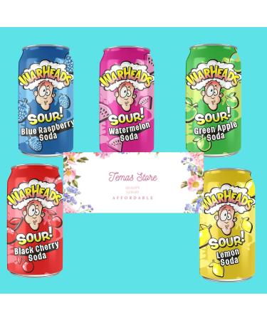 Temas American Drinks & Chocolates Bundle Gift Box Includes Warheads Sour Soda Cans 5 Variety Flavours 355ml & Hershey s Kisses Milk Chocolate - Buy Online on SooperMarket.com