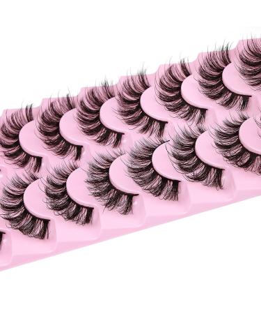 Geeneiya 09B Fairy Lashes Mink False Eyelashes D Curl Cat Eye - Natural and Fluffy Extensions Look - Buy Online on SooperMarket.com