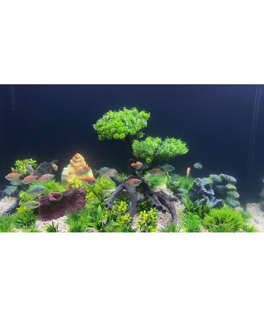 Begondis 25-Piece Plastic Aquarium Plant Tree Set | Artificial Aquatic Plants & Flowers for Fish Tank Decorations - Buy Online on SooperMarket.com