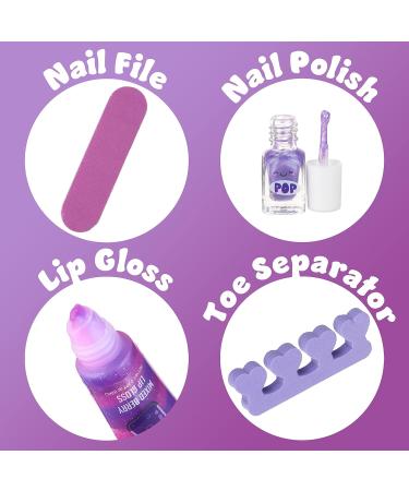 Expressions 5pc Snow Globe Manicure Set | Girls & Teens Starter Makeup Kit | Nail Polish Lip Gloss Manicure & Pedicure | Perfect Beauty Gift for Girls - Buy Online on SooperMarket.com
