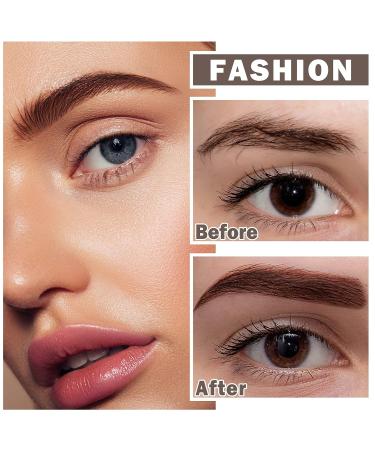 Peel Off Tattoo Eyebrow Gel - Natural & Waterproof Eye Brow Makeup (Brown) - Buy Online on SooperMarket.com