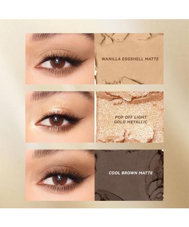 Buy 3 in 1 Matte Eyeshadow Palette - High Pigmented Nude Neutral Makeup | Long Lasting Smooth Matte & Shimmer Trio (2 - Buy Online on SooperMarket.com