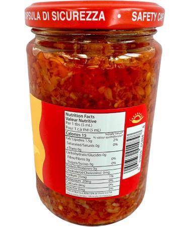 Tutto Calabria Hot Spread Sauce in Oil 285ml (9.6 Fl Oz) Crushed Chili Pepper Paste - Calabrese Spicy Red Peppers mixed with Vegetables in Olive Oil - Italian Hot Sauce - Perfect for Pasta Pizza Jelly Pesto Antipasto - Pepperoncini - Buy Online on SooperMarket.com