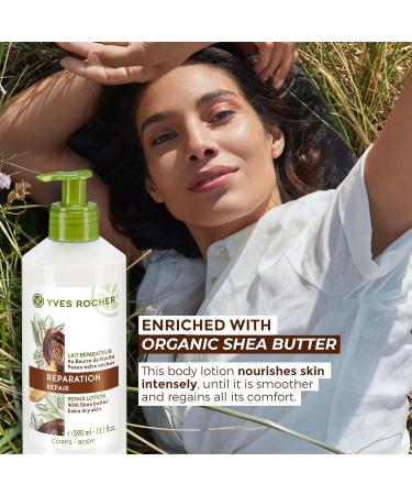Yves Rocher Repair Lotion for Extra Dry Skin | Nourishing Hand & Body Lotion | 13.1 fl oz - Shop Internationally - Buy Online on SooperMarket.com