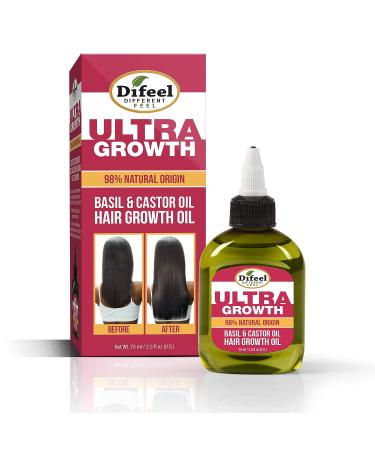 Difeel Ultra Growth Basil & Castor Oil Hair Growth Collection 5-PC Set - Promote Healthy Hair Growth Naturally - Buy Online on SooperMarket.com