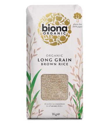 Biona Organic Long Grain Brown Rice 1 kg 1 Count (Pack of 1)