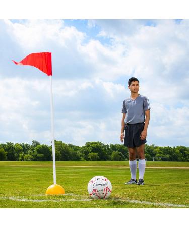 Champion Sports Universal Soccer Corner Flags - Yellow | Set of 4 - Buy Online on SooperMarket.com