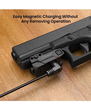 Votatu H3L-R Strobe Tactical Red Laser Sight | Ultra Low Profile Red Beam Laser | USB Charging | Ambidextrous Control - Buy Online on SooperMarket.com