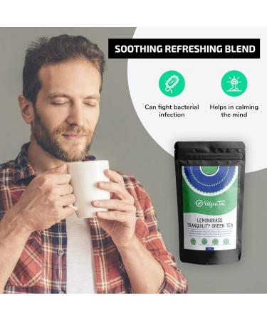 Udyan Tea Lemongrass Tranquillity Green Tea with Mint 100g (40 Cups) | Handpicked Natural Ingredients | Calms Your Body & Mind | Enhances Focus and Clarity - Buy Online on SooperMarket.com
